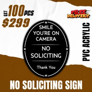 No Soliciting Sign