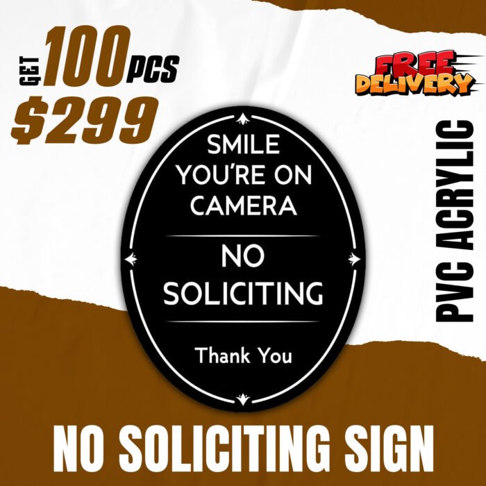 No Soliciting Sign