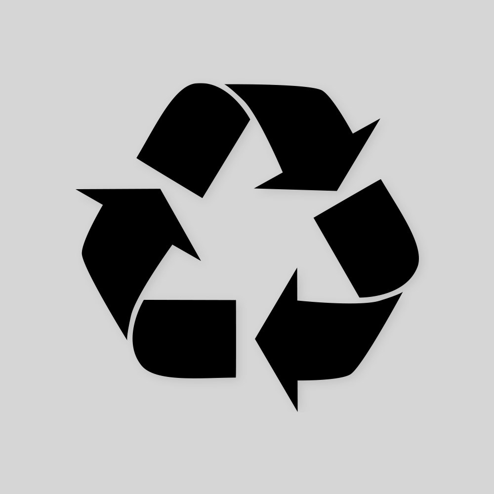 Recycle Plotter Sticker Black | Home/Office Sign | Square | 3”x3”  4”x4”  5”x5”  6”x6” | UV Resistant
