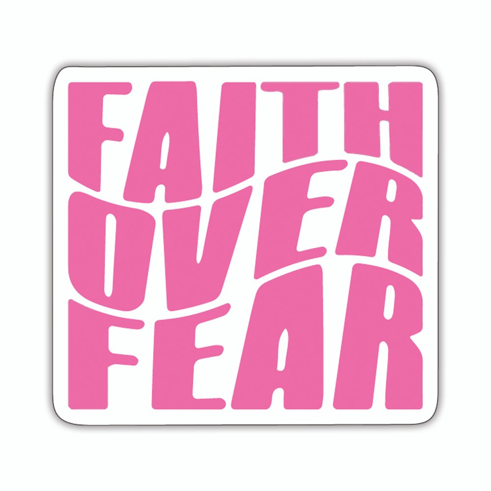 Faith Over Fear | Laptop Decals | Die-Cut | 2”x2” | Waterproof