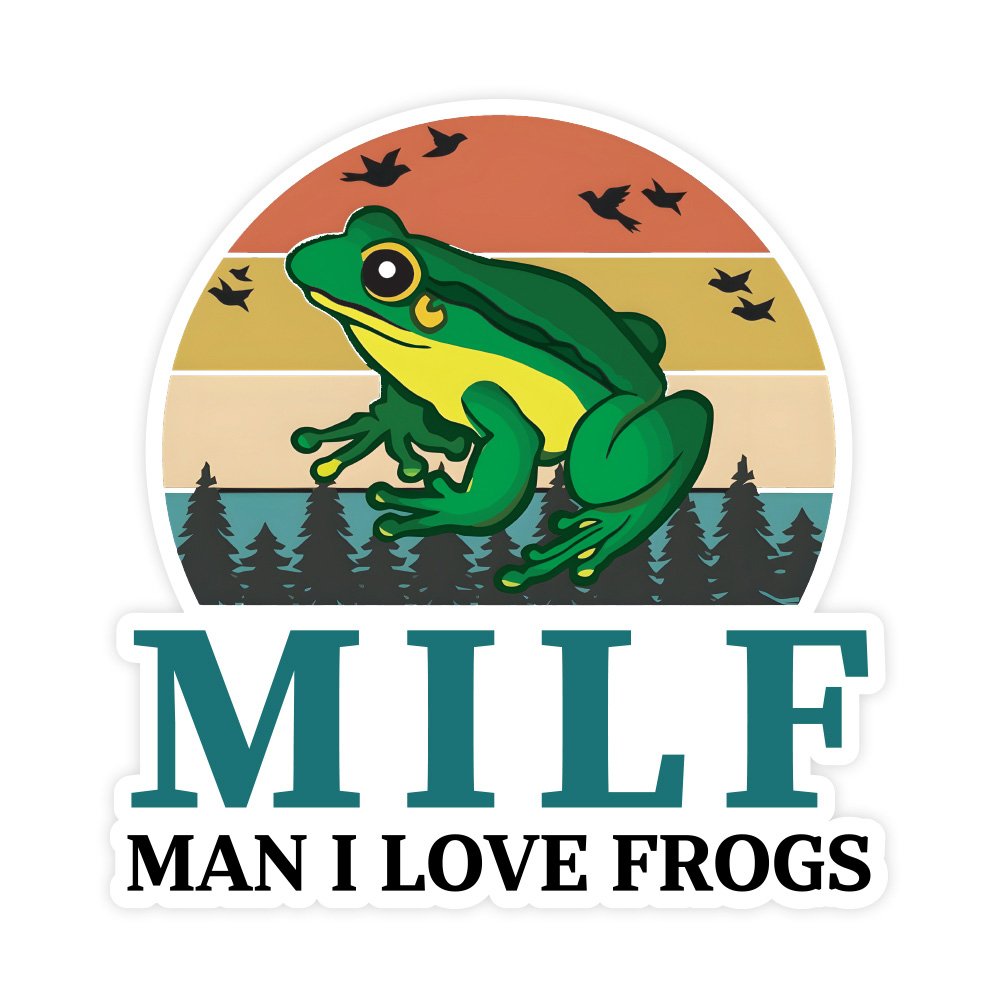 Milf | Hard Hat Stickers | PVC Vinyl | 2.5”x2.5” | Waterproof
