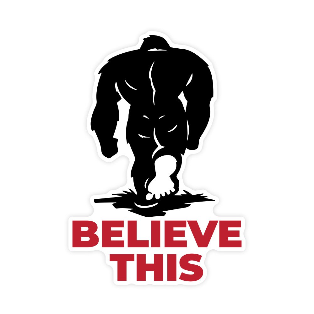 Believe This | Hard Hat Stickers | PVC Vinyl | 2”x2.5” | Waterproof
