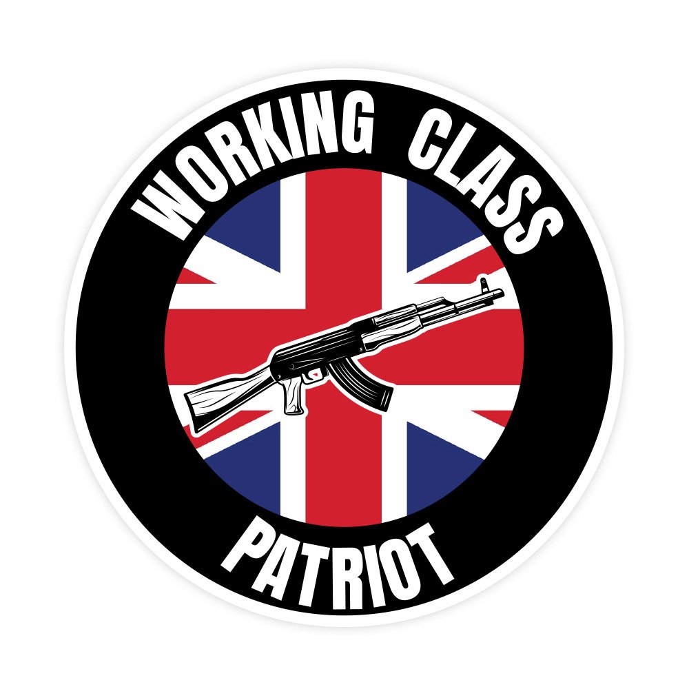 Working Class | Hard Hat Stickers | PVC Vinyl | 2.5”x2.5” | Waterproof