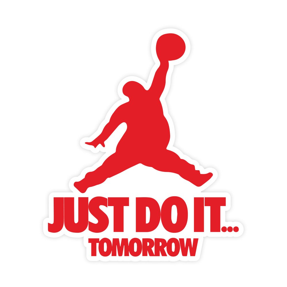 Just Do It | Hard Hat Stickers | PVC Vinyl | 2”x2.5” | Waterproof