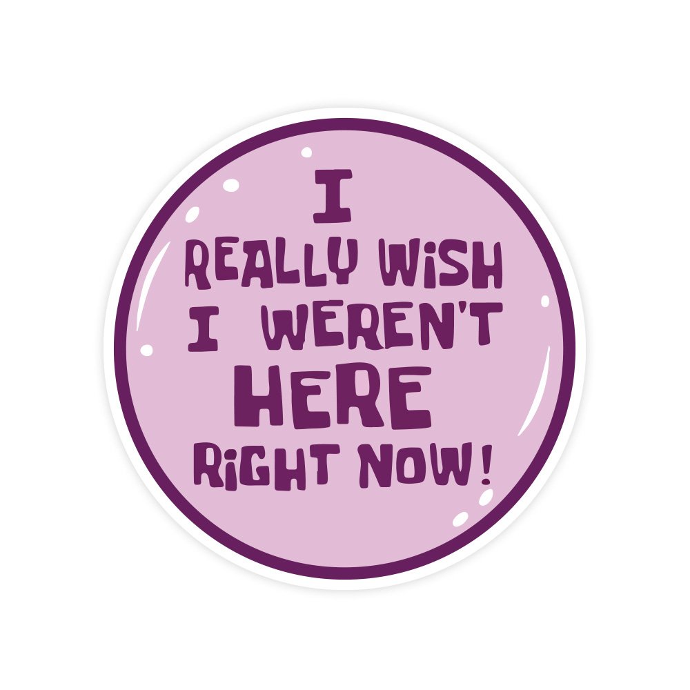 Really Wish | Hard Hat Stickers | PVC Vinyl | 2.5”x2.5” | Waterproof