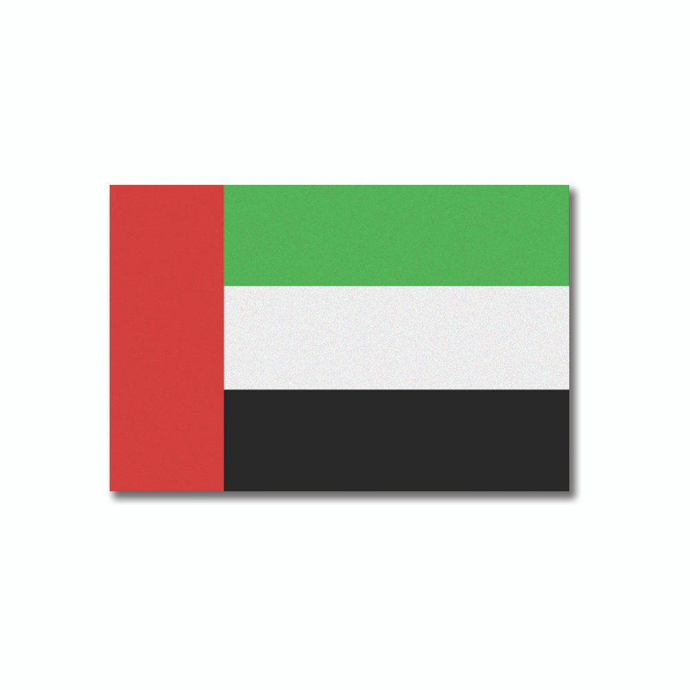 UAE Flag | Flags and Decals | Rectangle | 5”x3”   6”x4” | Reflective Sticker