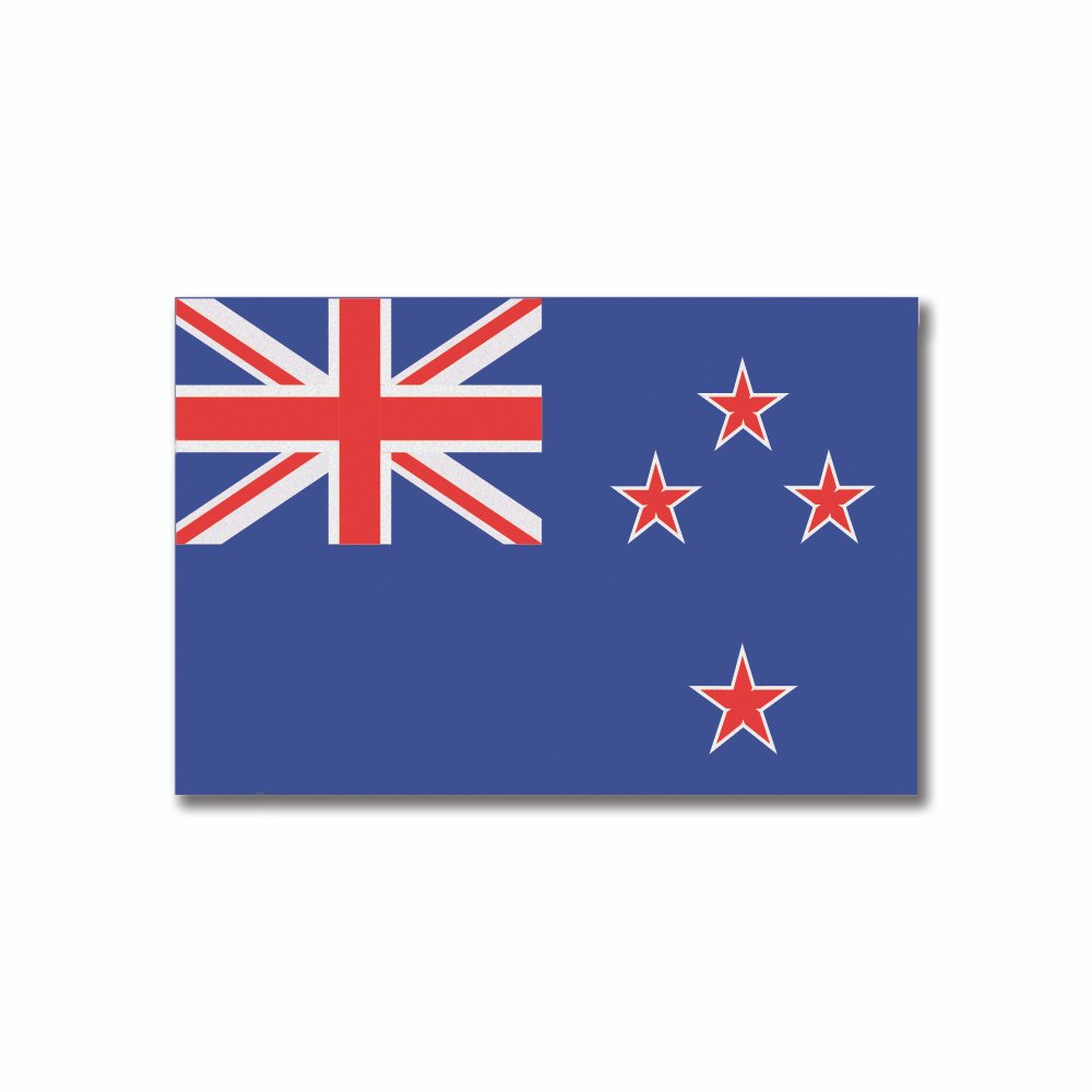 New Zealand Flag | Flags and Decals | Rectangle | 5”x3”   6”x4” | Reflective Sticker