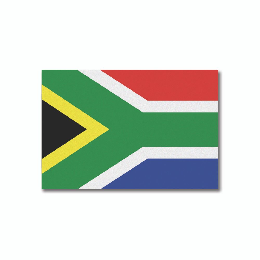 South Africa Flag | Flags and Decals | Rectangle | 5”x3”   6”x4” | Reflective Sticker