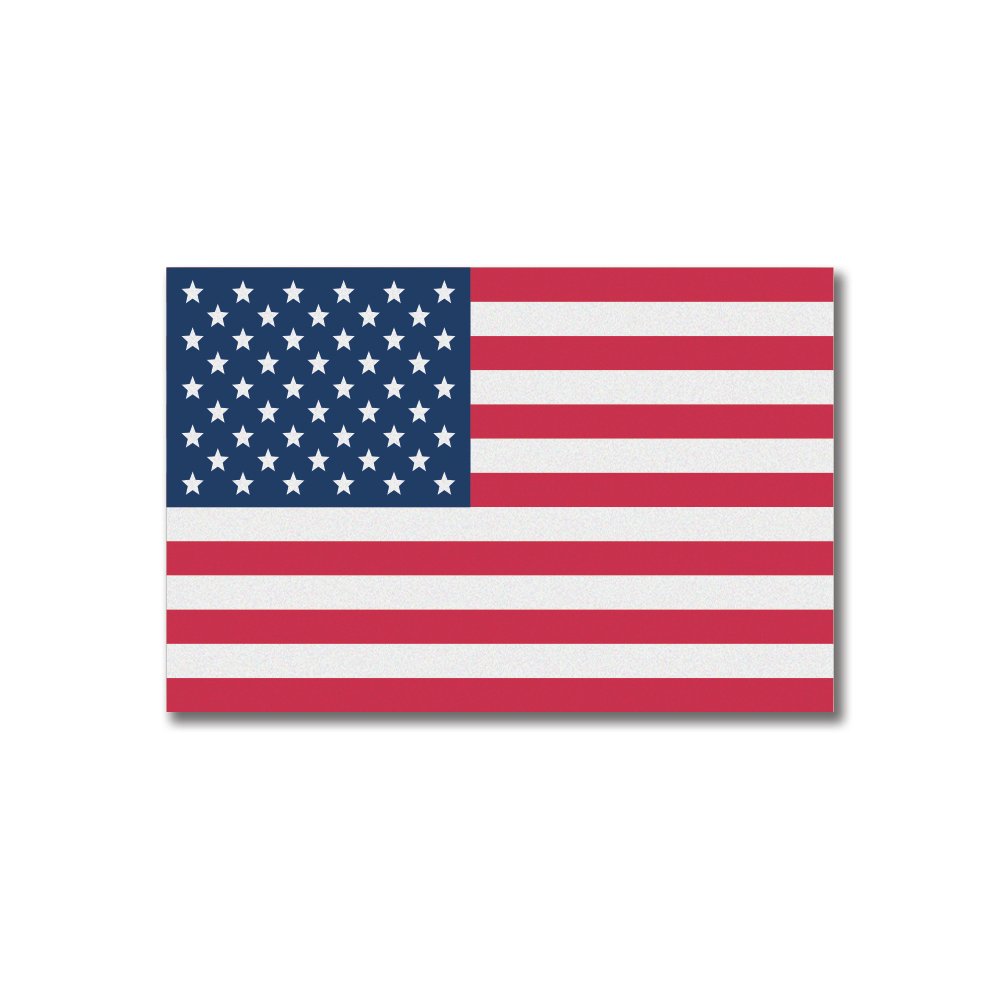 USA Flag | Flags and Decals | Rectangle | 5”x3”   6”x4” | Reflective Sticker
