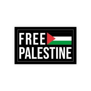 FREE PALESTINE FLAG RECTANGLE