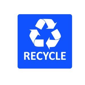 RECYCLE BLUE SQUARE